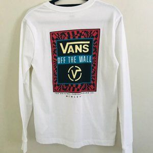 VANS LONG SLEEVE WHITE TEE